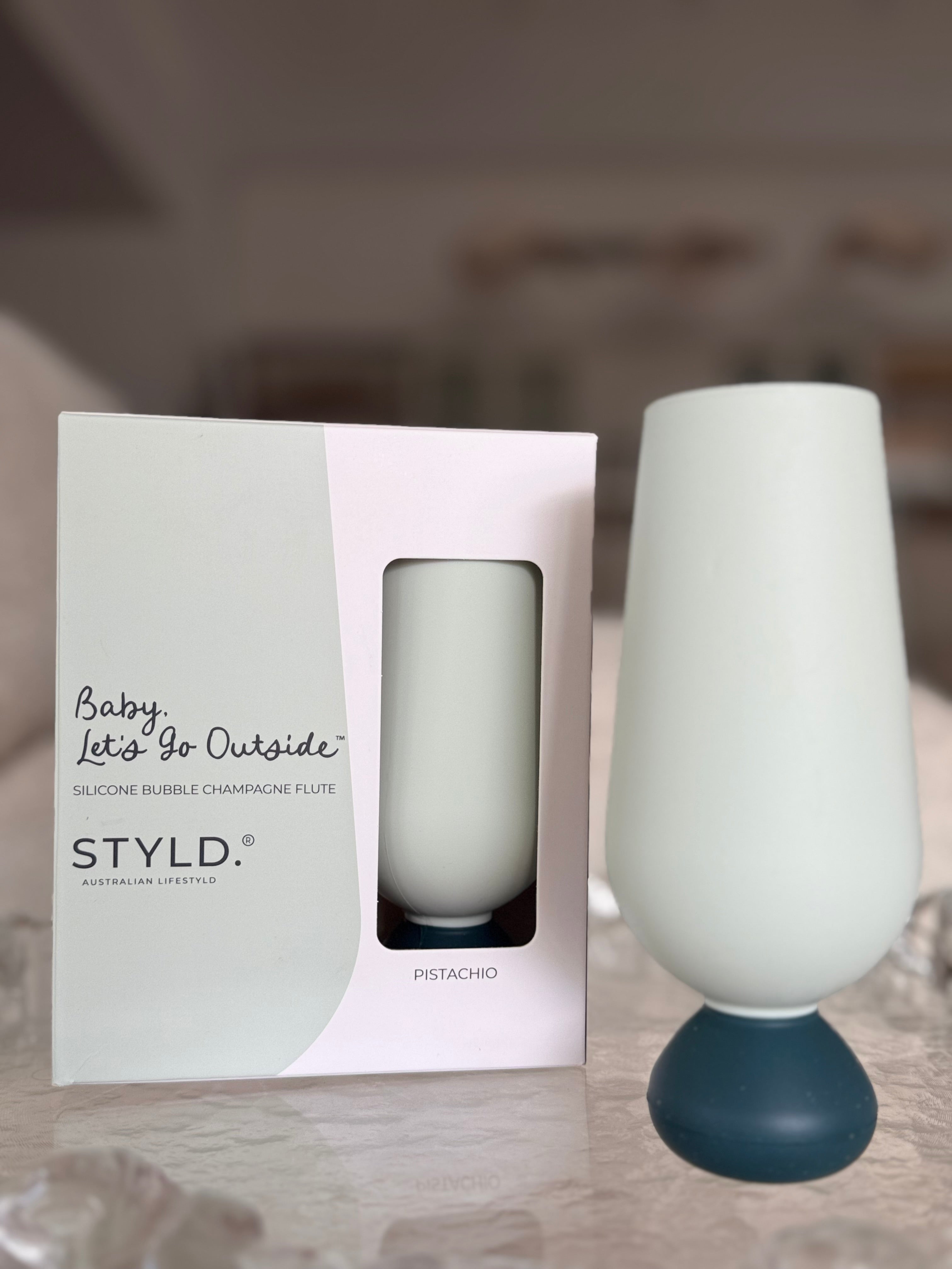 Unbreakable Silicone Bubble Champagne Flute Set (2 pcs) STYLD.