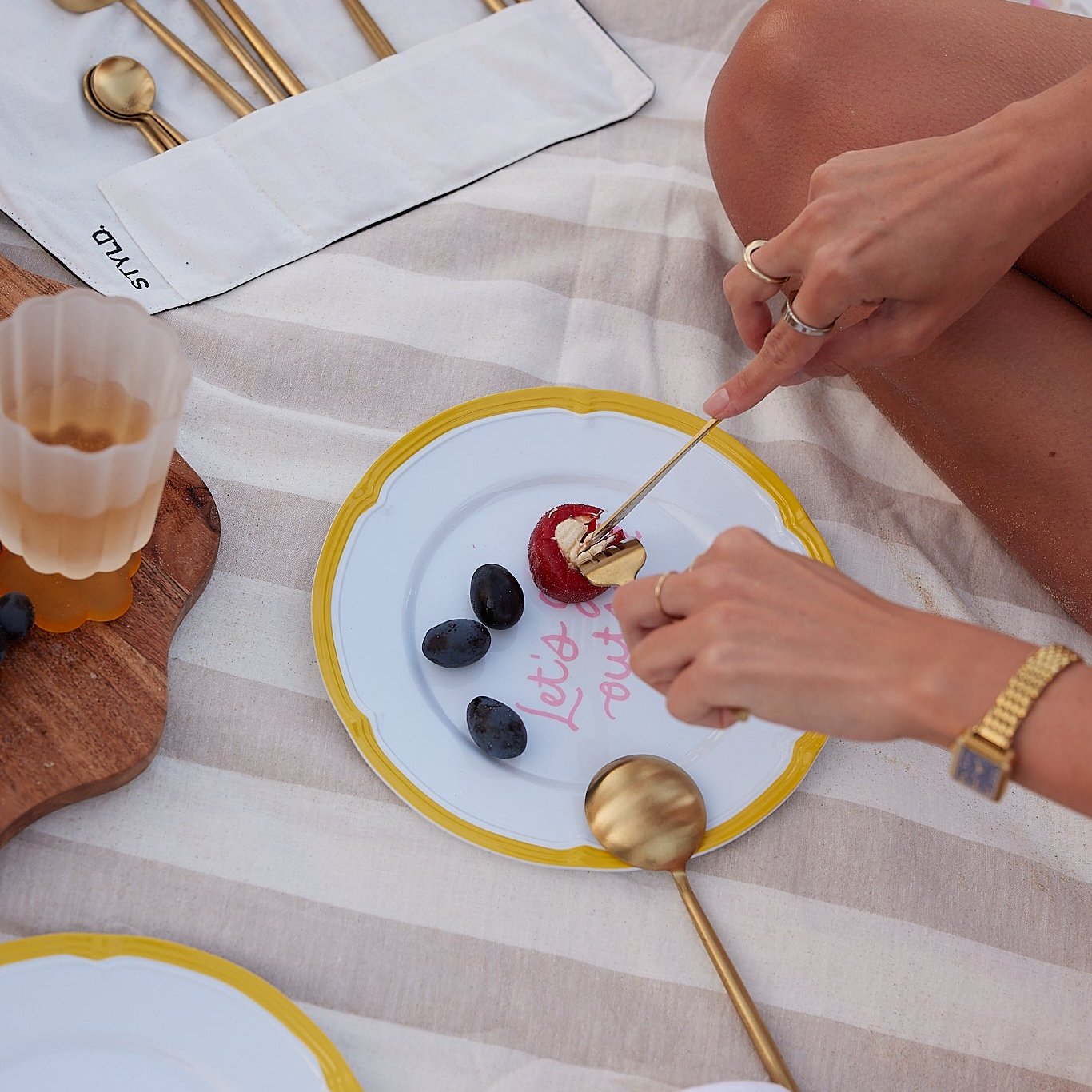 Baby, Let's Go Outside Melamine Plate Set | So Yummy STYLD.