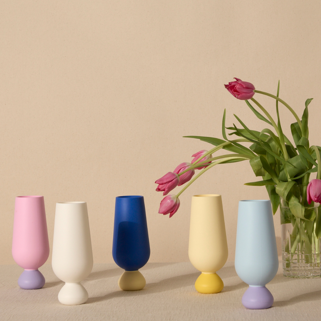 Unbreakable Silicone Bubble Champagne Flute Set (2 pcs) STYLD.