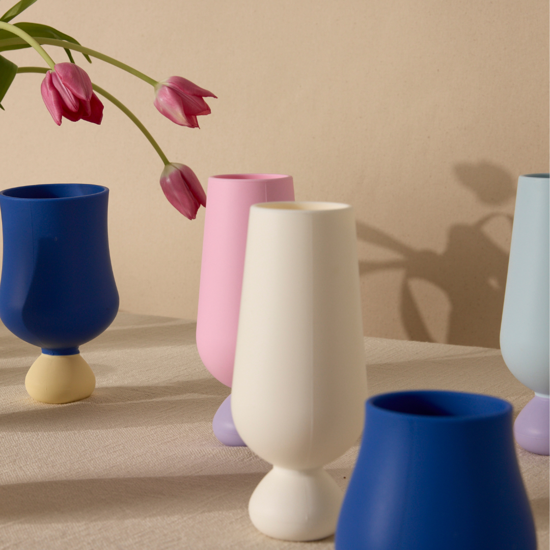 Unbreakable Silicone Bubble Champagne Flute Set (2 pcs) STYLD.