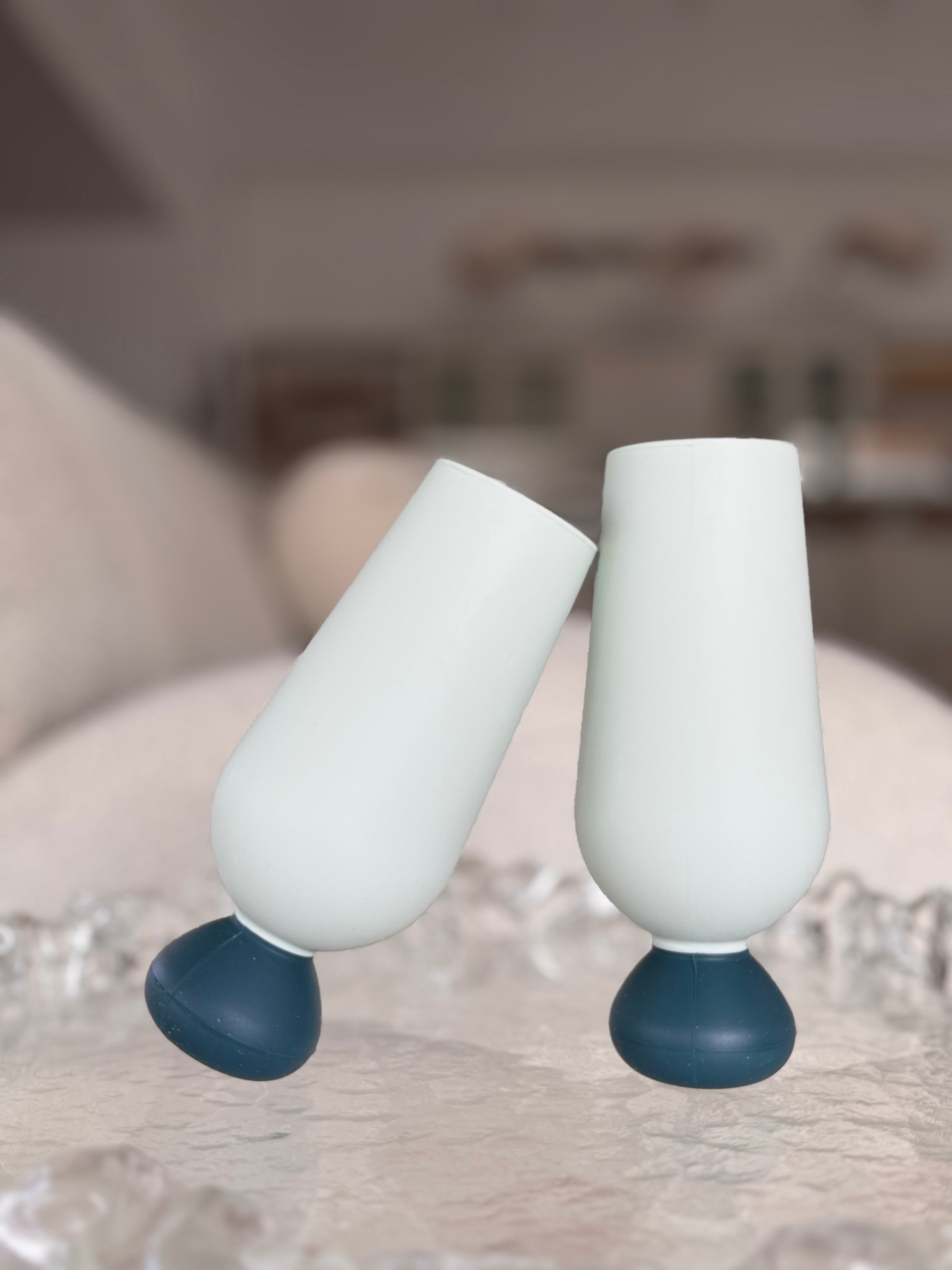 Unbreakable Silicone Bubble Champagne Flute Set (2 pcs) STYLD.