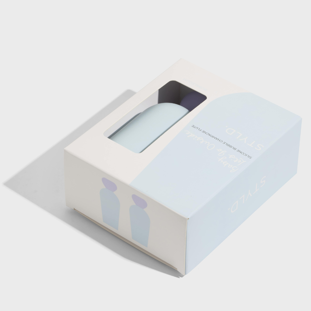 Unbreakable Silicone Bubble Champagne Flute Set (2 pcs) STYLD.