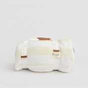 Vanilla Latte Striped Boyfriend Towel STYLD.