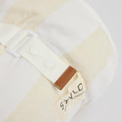 Vanilla Latte Striped Boyfriend Towel STYLD.