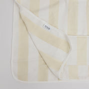 Vanilla Latte Striped Beach Towel STYLD.
