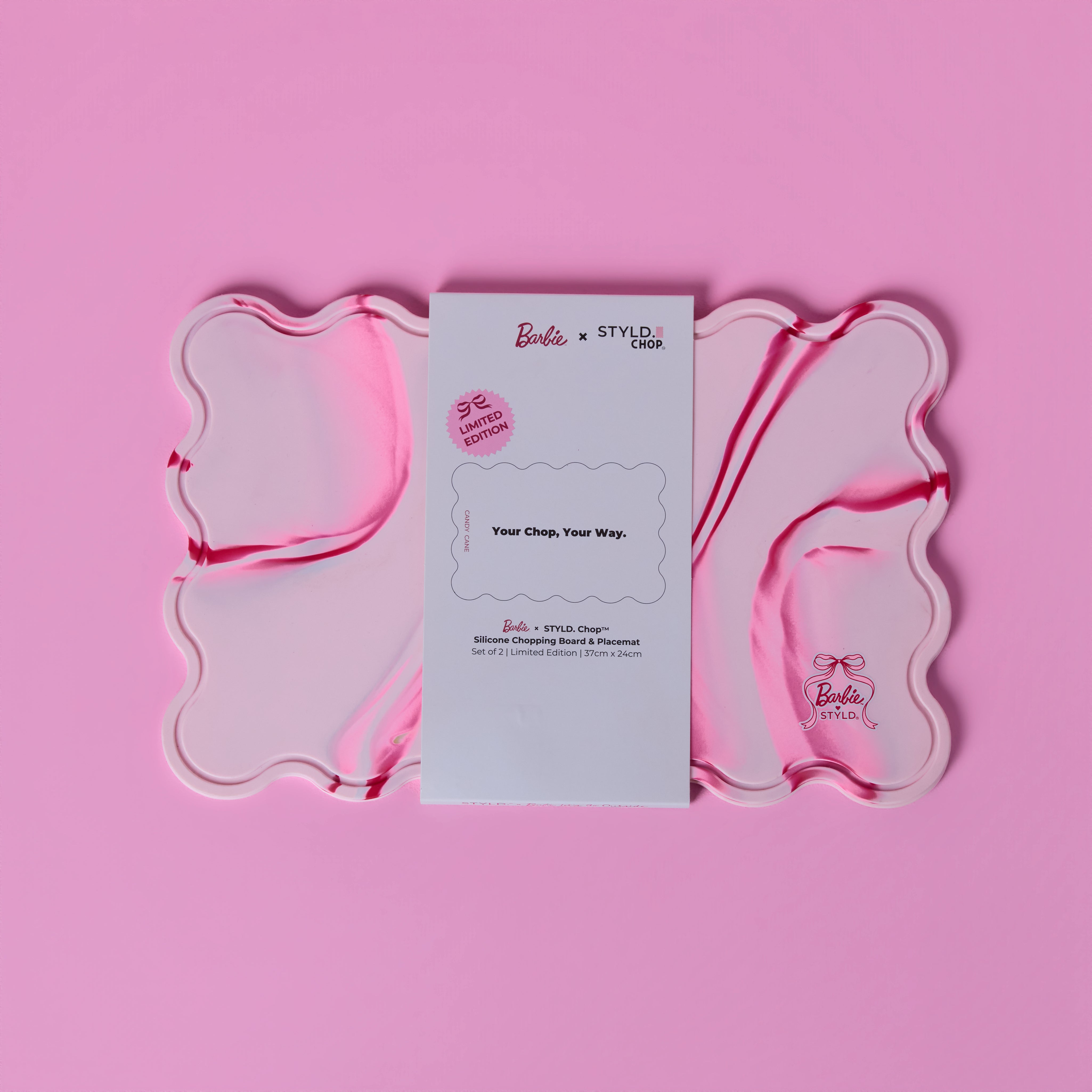 Barbie x STYLD.® Chop (Set of 2) Swirl + Solid