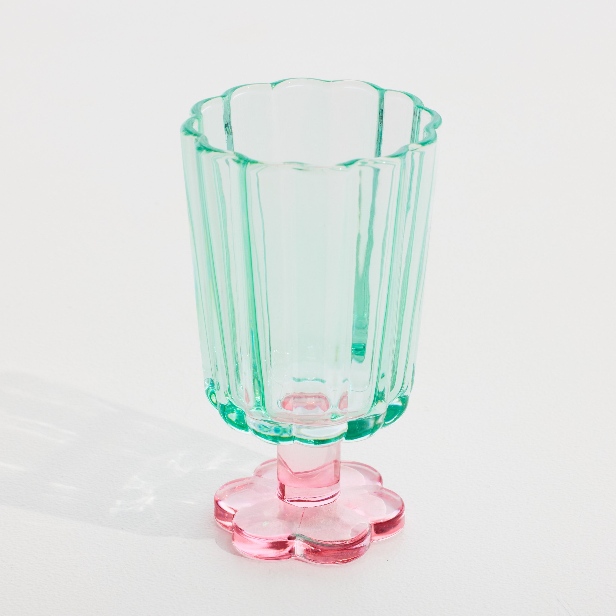 Petal Glass Goblet I Strawberry Matcha petal collection STYLD.