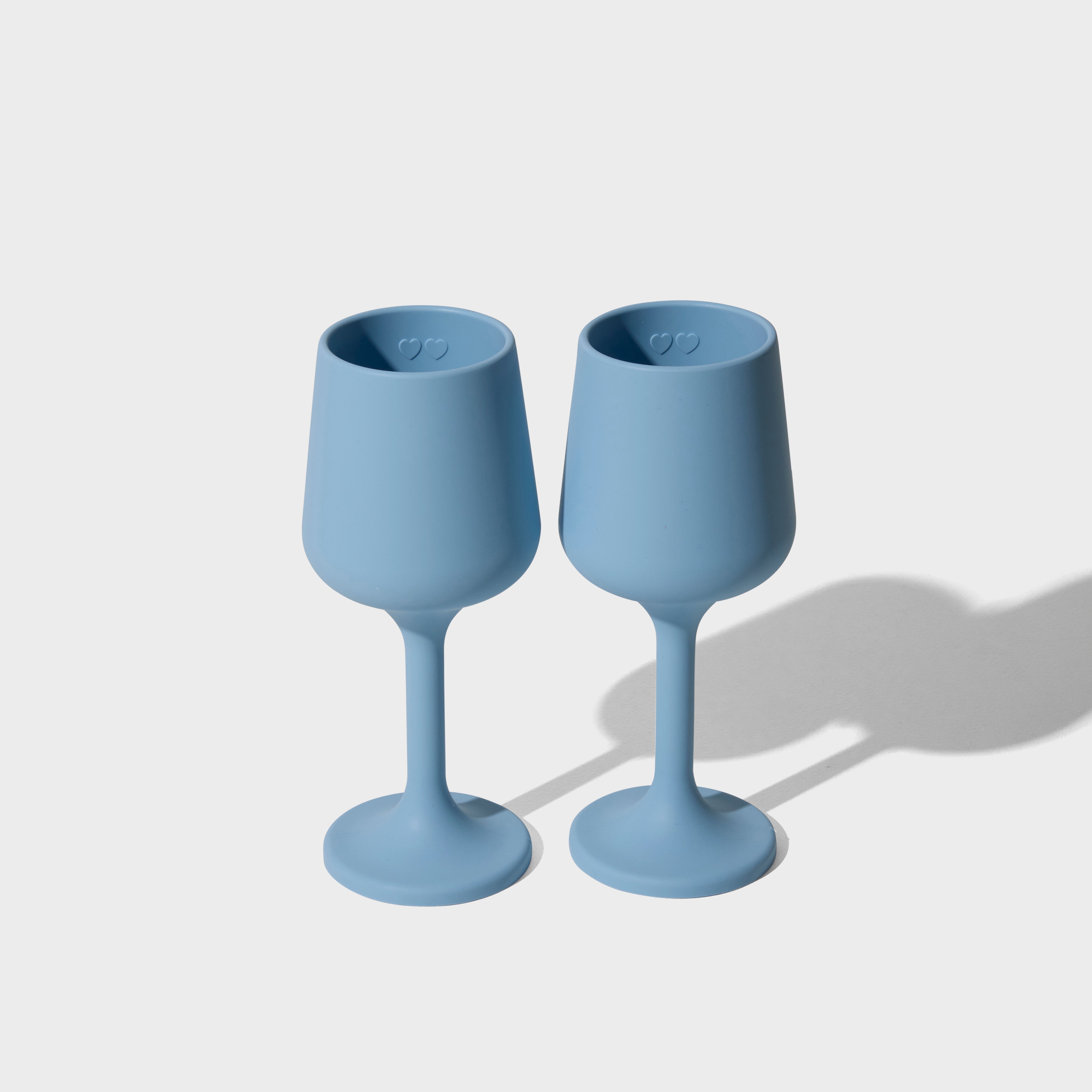 STYLD.® Sweetheart Stemmed Goblet Set (2 pcs) - Cloud Blue