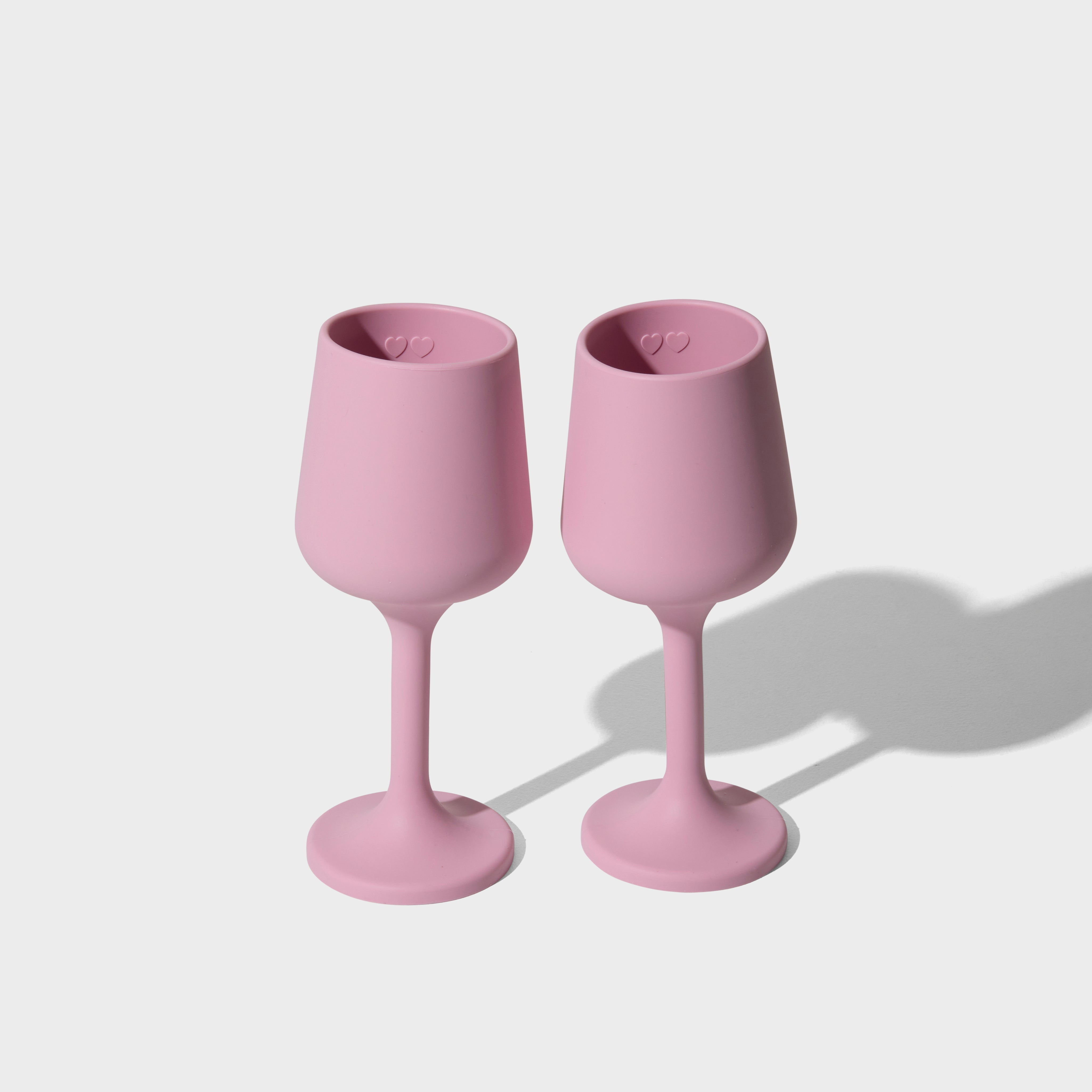 STYLD.® Sweetheart Stemmed Goblet Set (2 pcs) - Rose