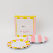 Baby, Let's Go Outside Melamine Plate Set | Striped STYLD.