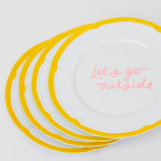 Baby, Let's Go Outside Melamine Plate Set | So Yummy STYLD.