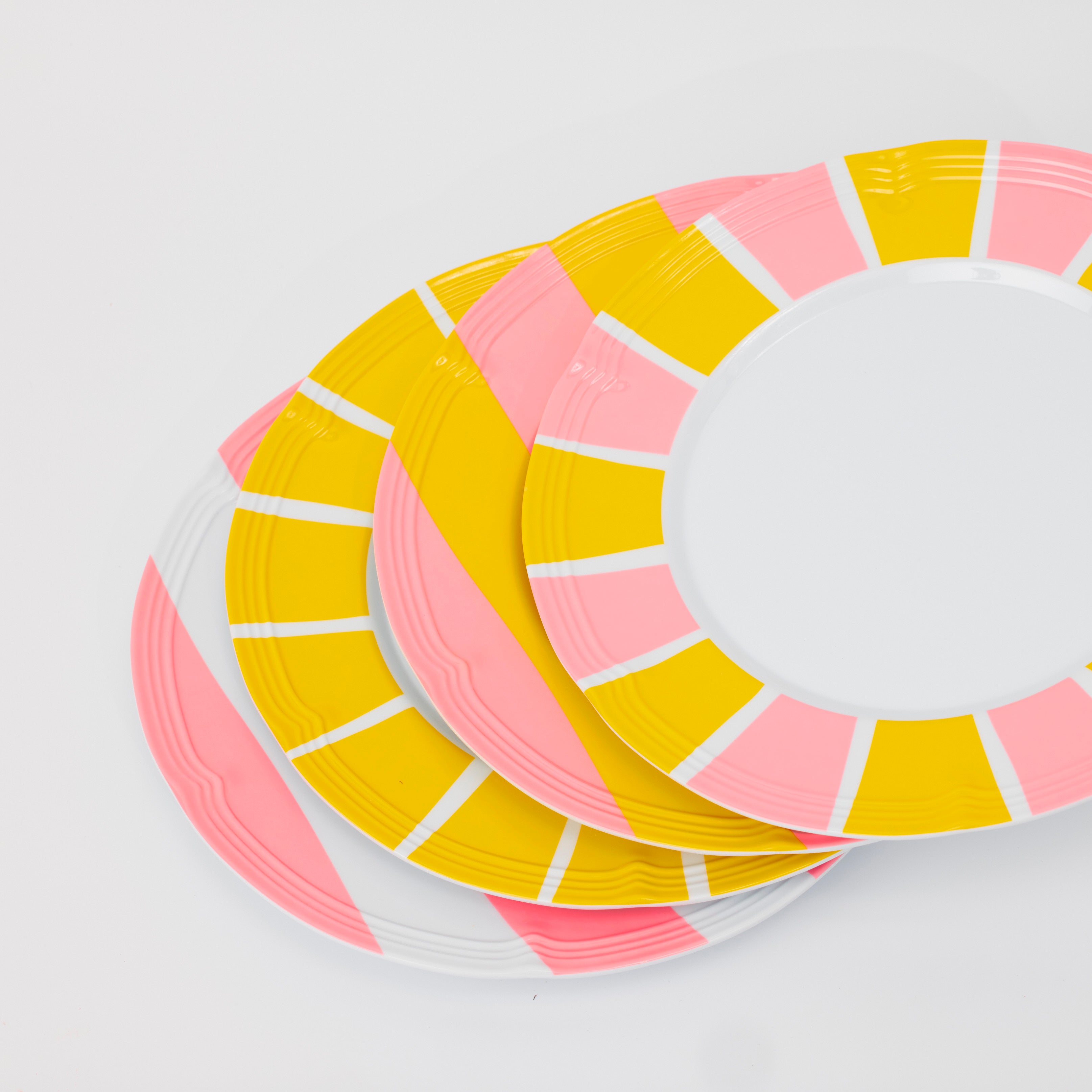 Baby, Let's Go Outside Melamine Plate Set | Striped STYLD.