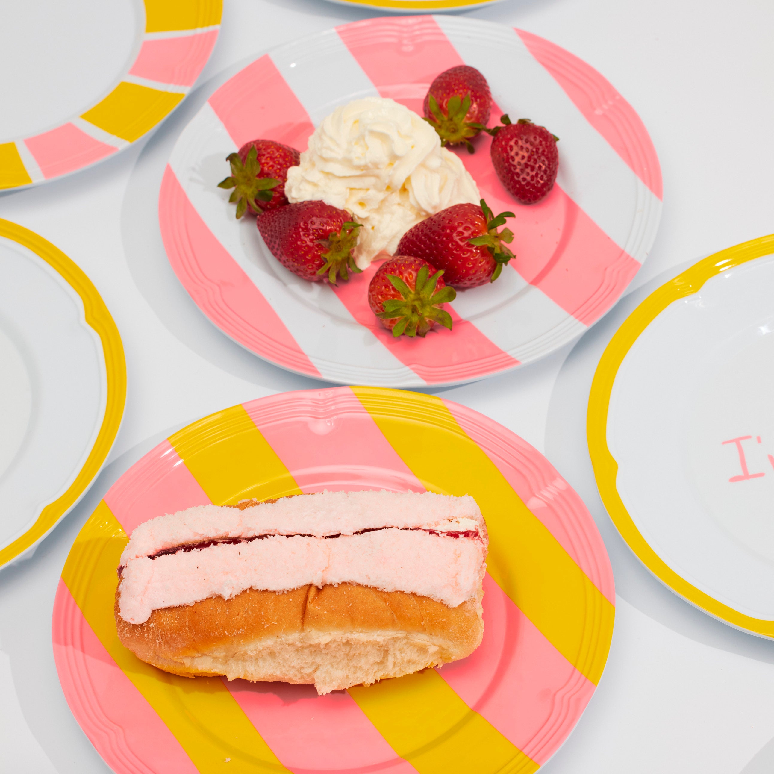 Baby, Let's Go Outside Melamine Plate Set | Striped STYLD.